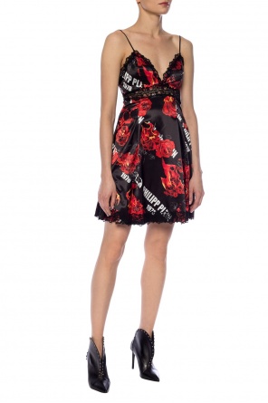 Floral motif dress, zdjęcie 2 Floral motif dress od Philipp Plein